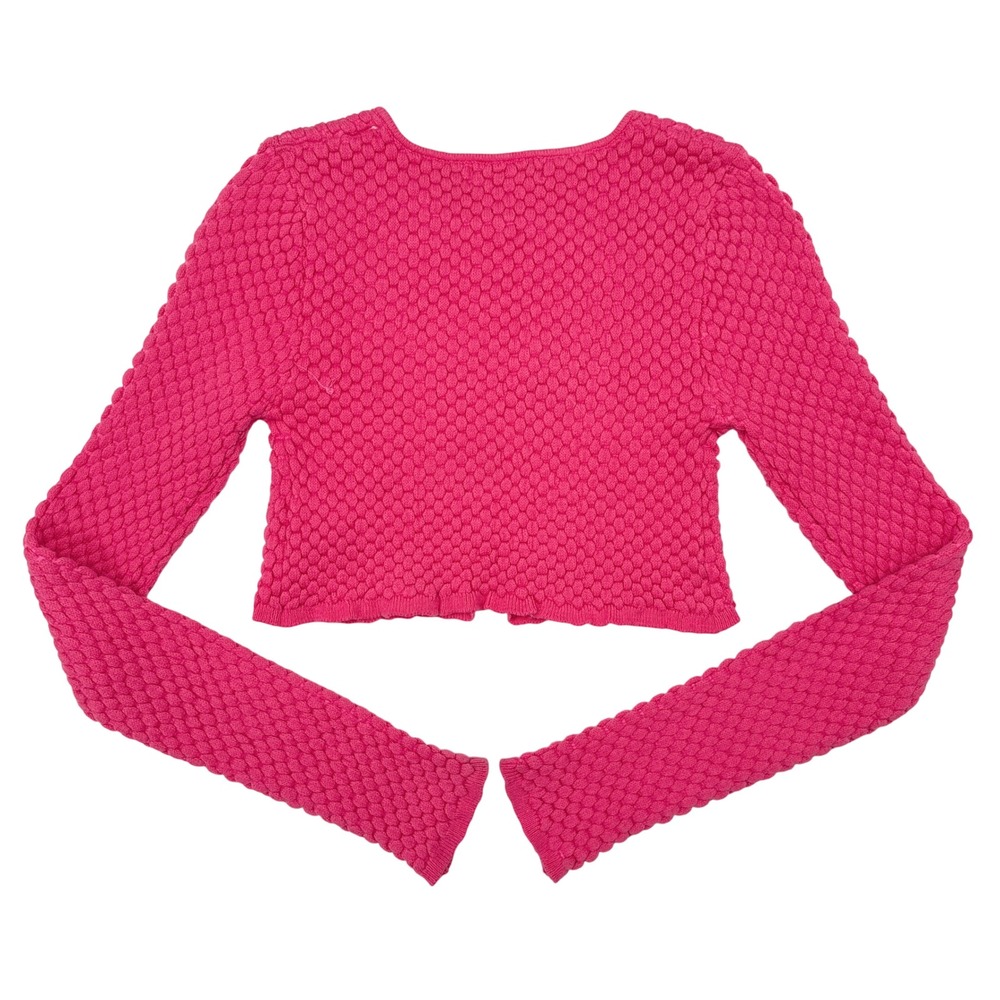 Urban Outfitters Sweater Medium Pink Crop Y2K Babydoll Britney Spears Barbie NEW - Picture 4 of 11